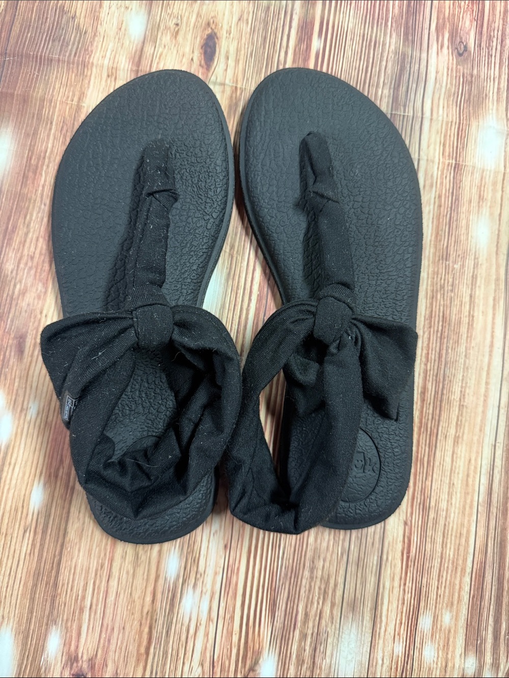 Sanuk Brand Women’s Black Fabric Yoga Sling Sandals